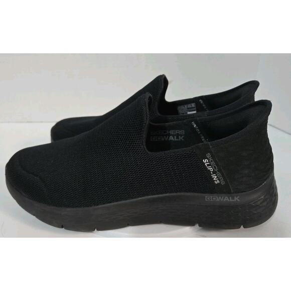 Skechers Slip Ins Go Walk Flex Black No Hands Shoes Men's Size 10.5 - Picture 3 of 6